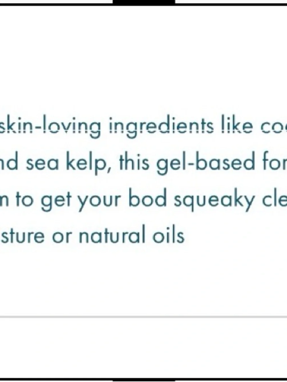 Kopari Tahitian vanilla hydrating body wash- large size
